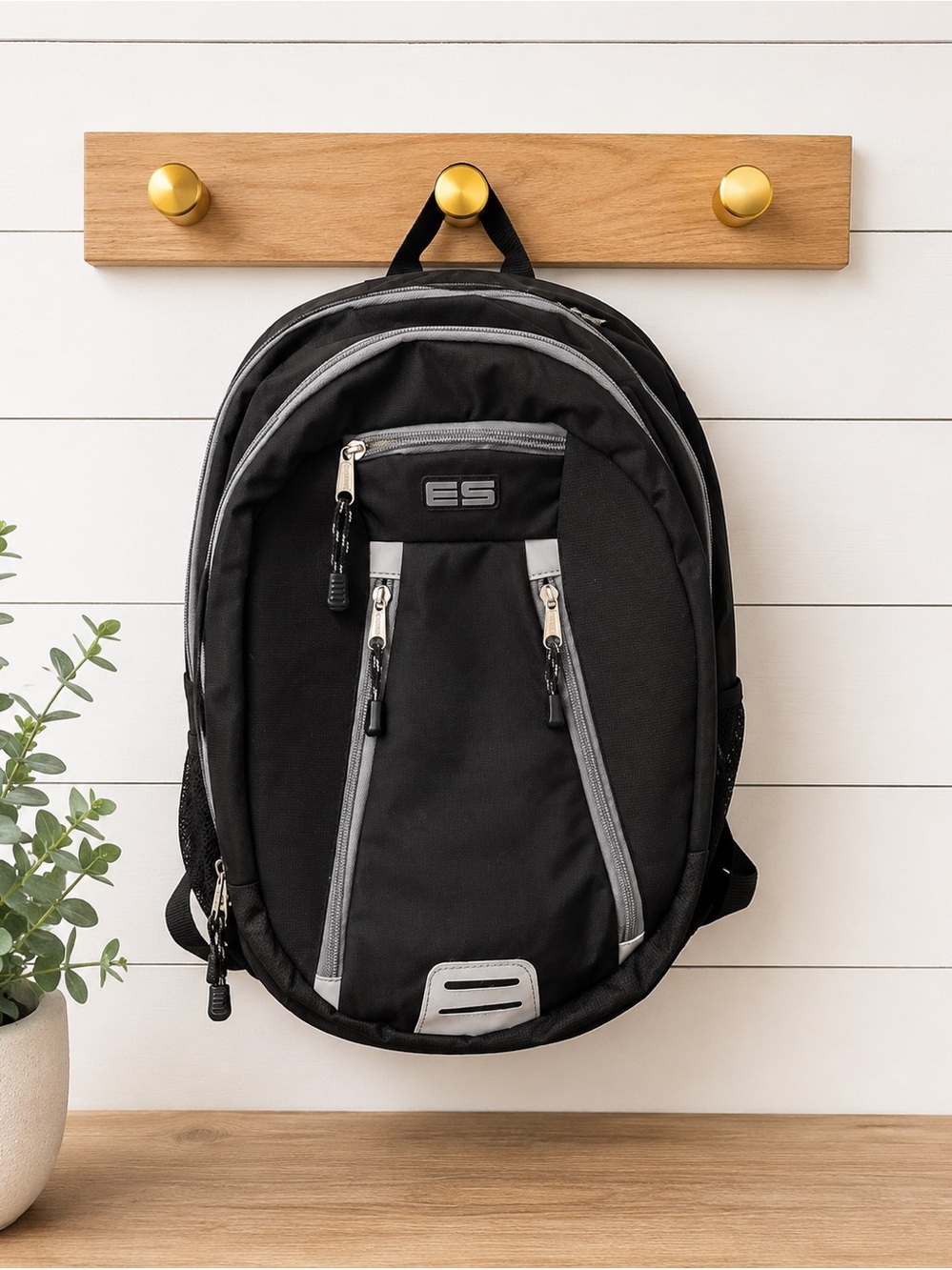 🎒 EastSport Large Backpack Black Gray | Laptop School Travel Bookbag NWOT